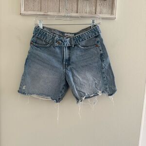 Zara Blue Jean Shorts with Relaxed Fit